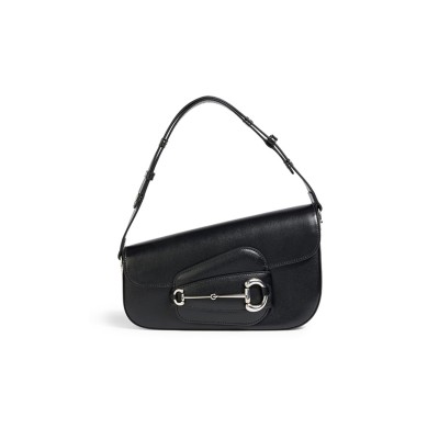 GUCCI HORSEBIT 1955 TEXTURED LEATHER SHOULDER BAG 764155 (26.5*17*8cm)